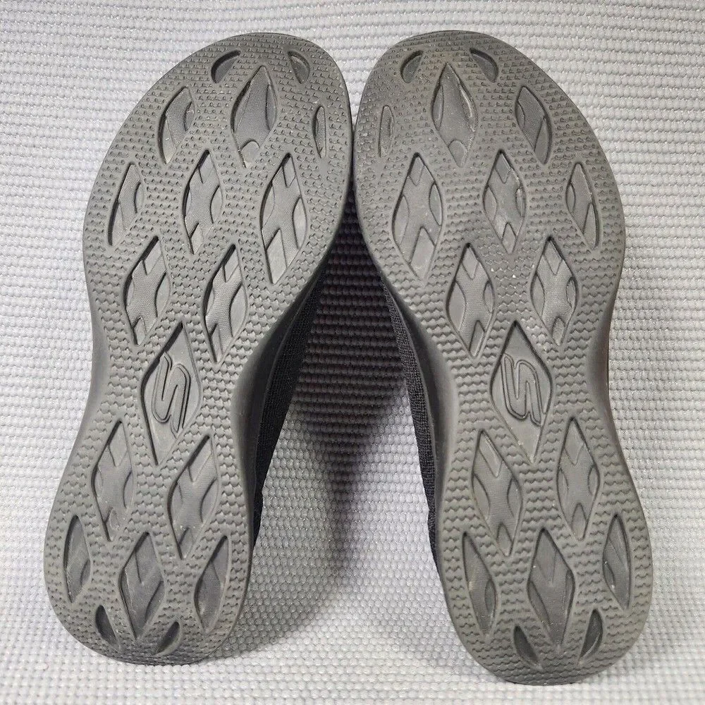 Skechers Goga Gen 5 Mat Women’s Size 7.5 Black Memory Foam Slip On Shoes 14745